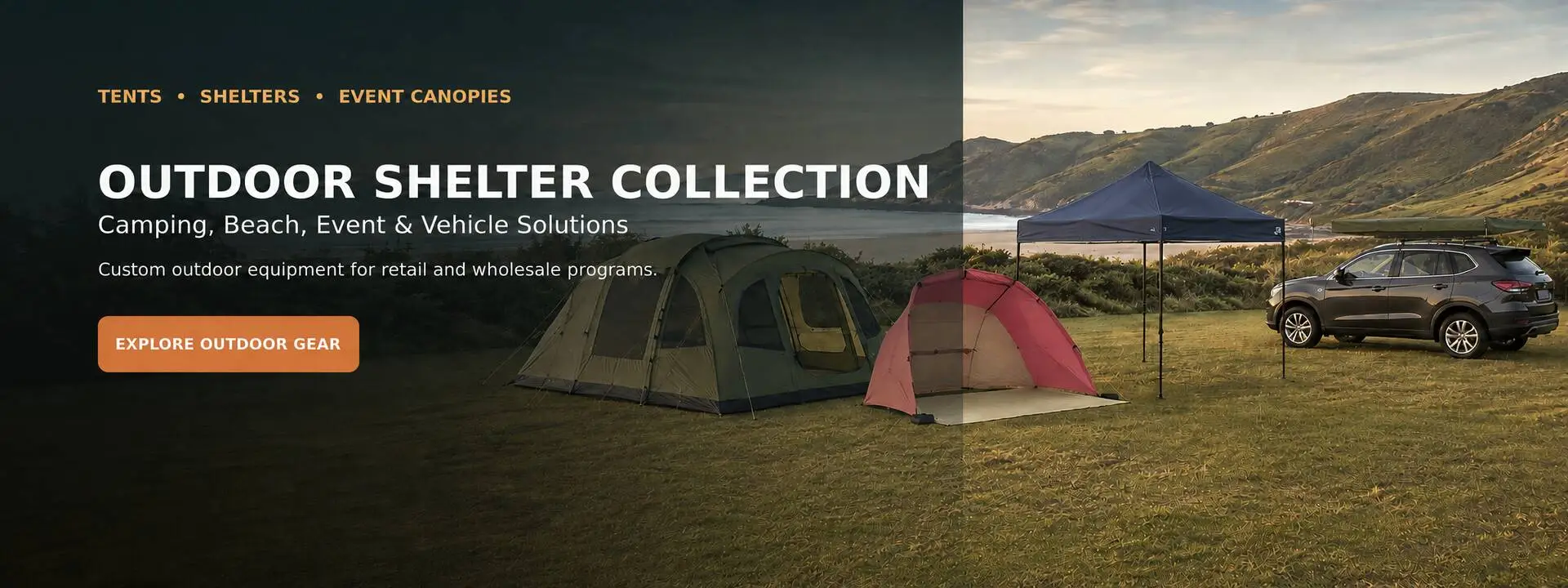 Tenda da esterno resistente e sicura
