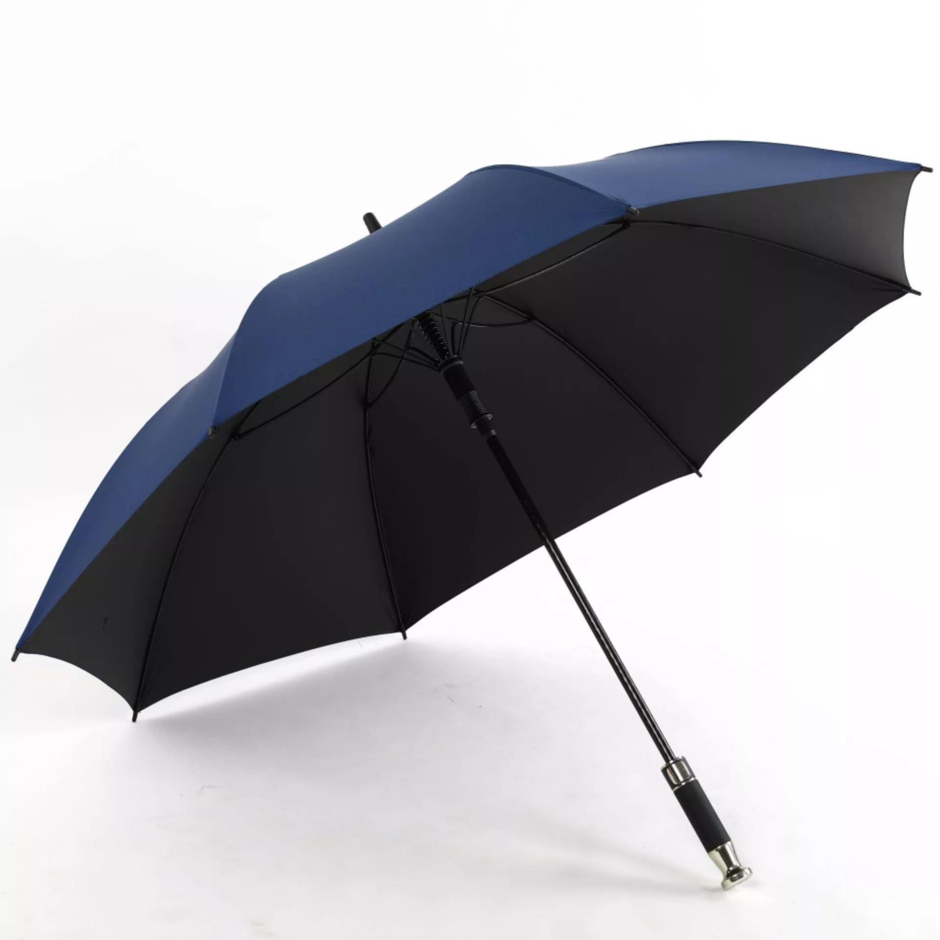 Ombrello da golf ventilato da 121 cm con logo personalizzato e manico dritto