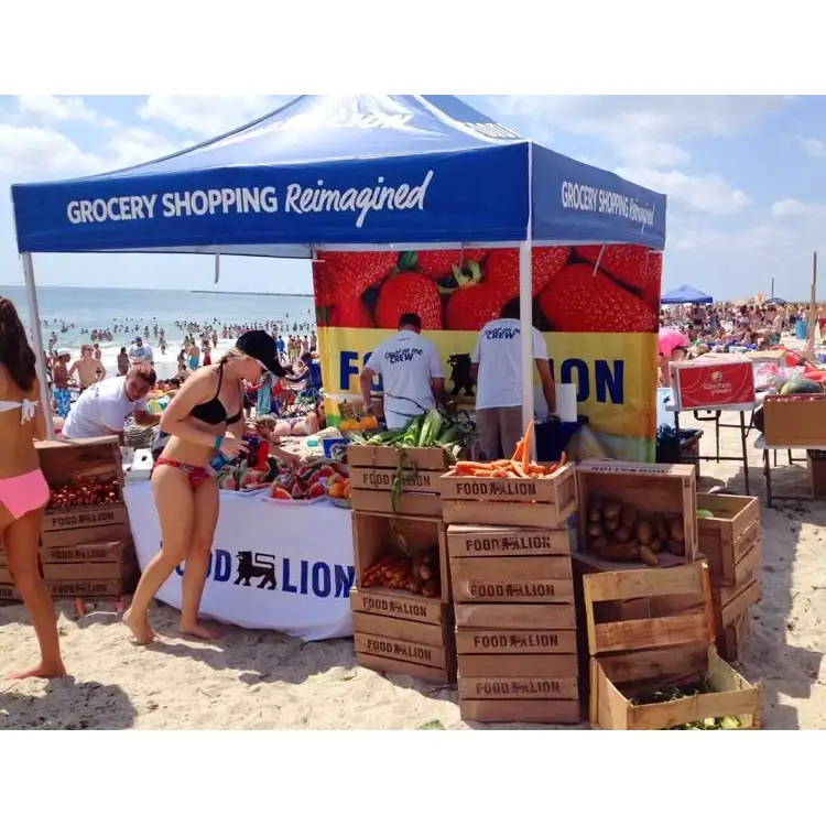 Tenda da spiaggia pieghevole resistente ai raggi UV per festival