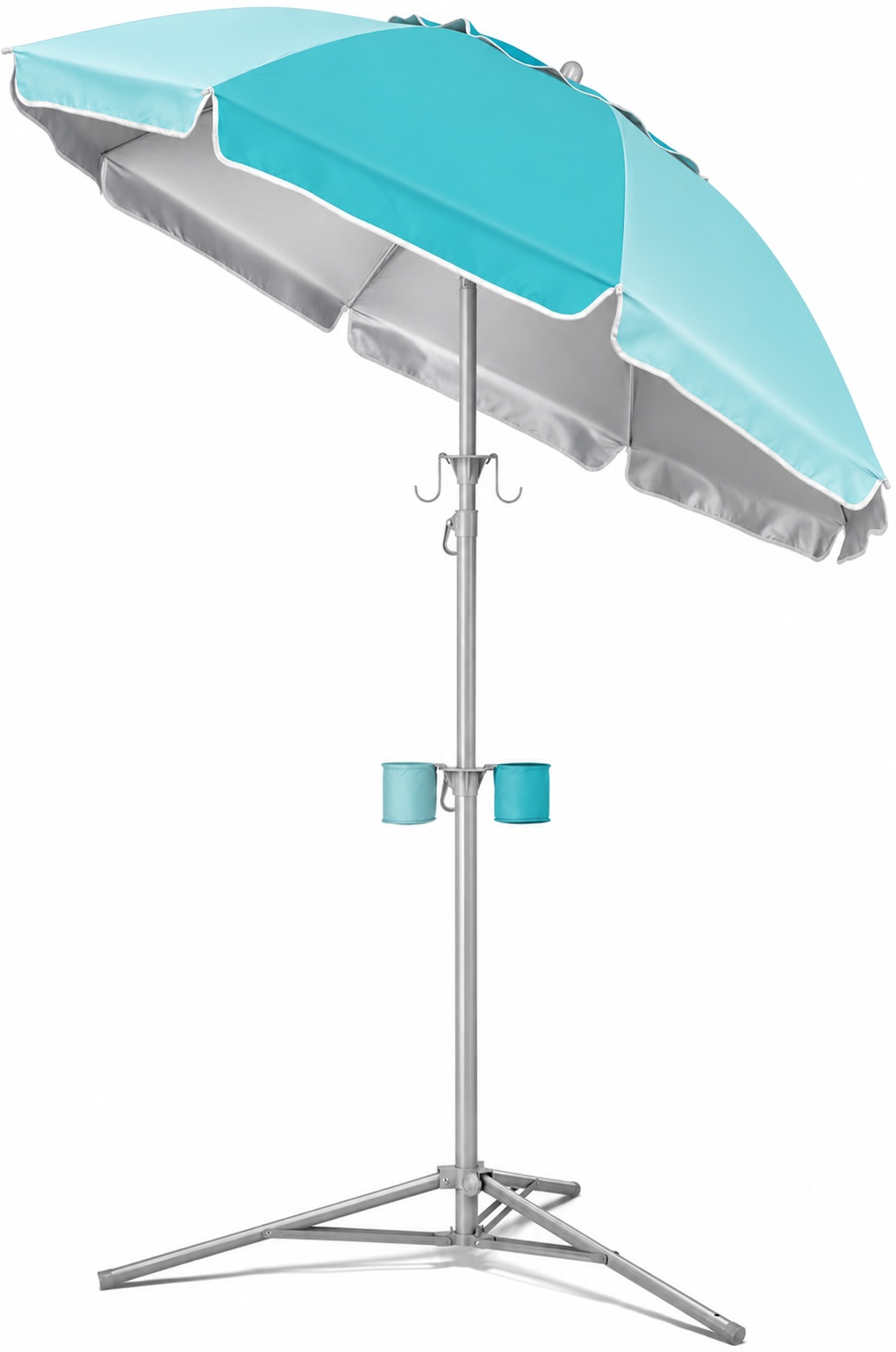 Ombrellone parasole portatile con supporto per treppiede