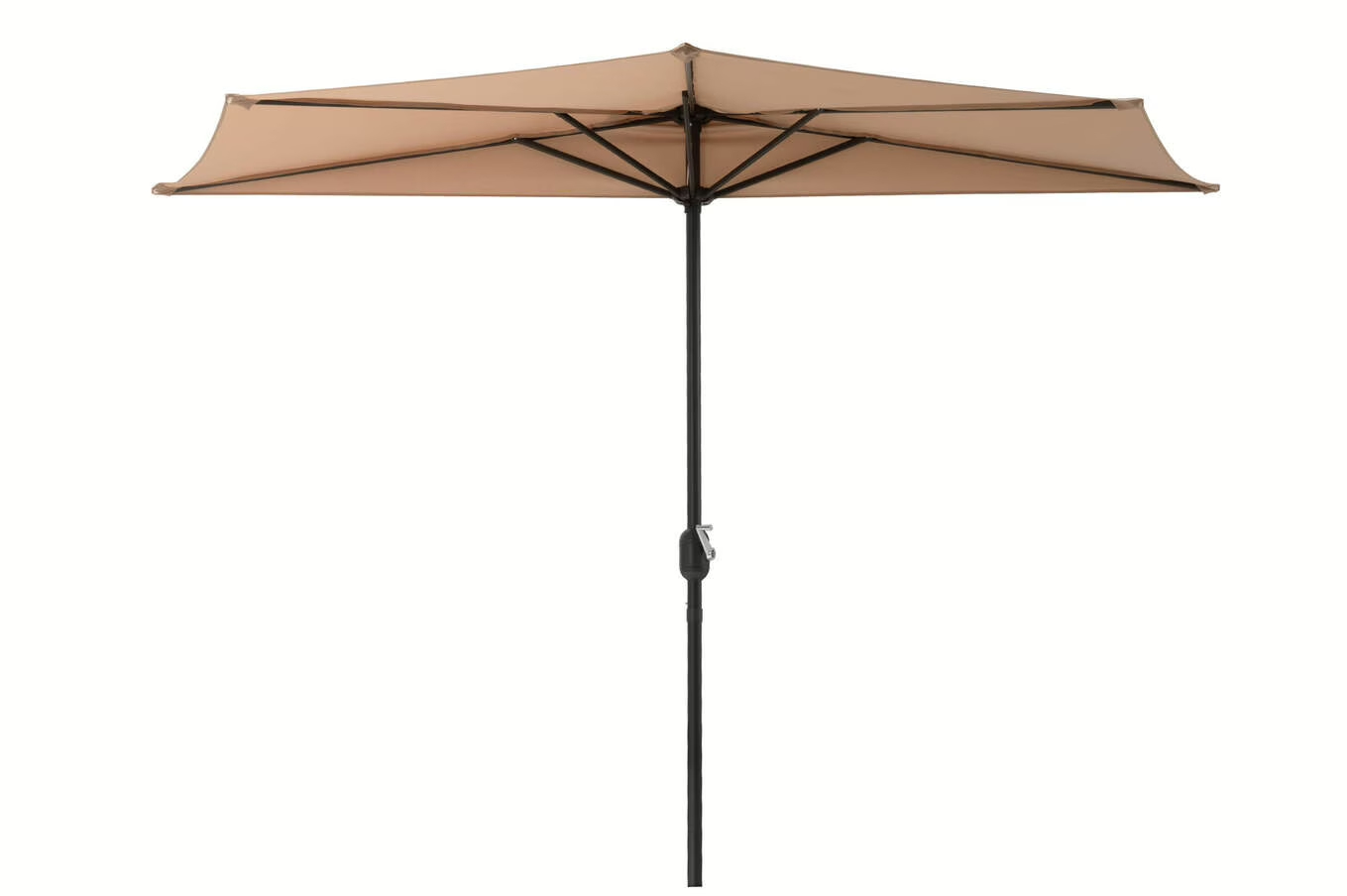 Ombrellone semicircolare, diametro 270 cm.