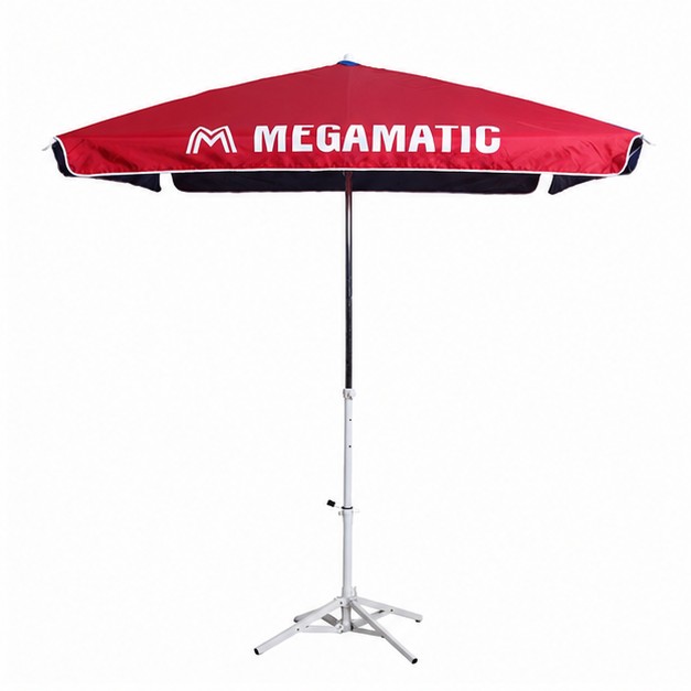 Ombrellone da patio con struttura in tubo quadrato